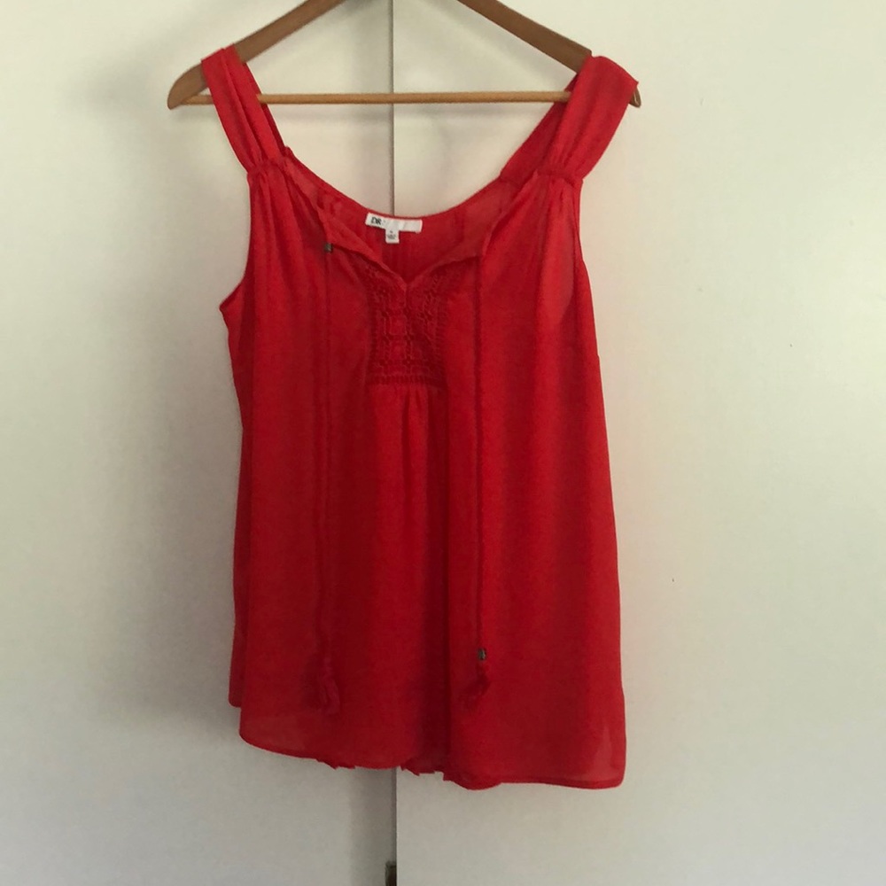 DR2 Bright orange sleeveless blouse - M.